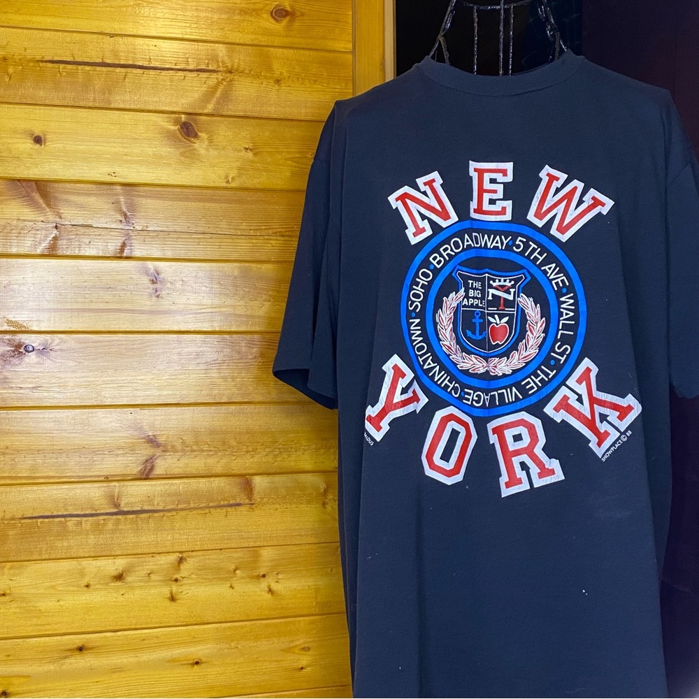 Vintage made In USA 1988 New York City Shirt Men’s Size Large  Single Stitch